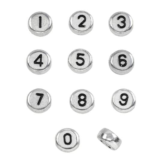 Bead Landing Plastic Number Circle Craft Beads (390 ct)