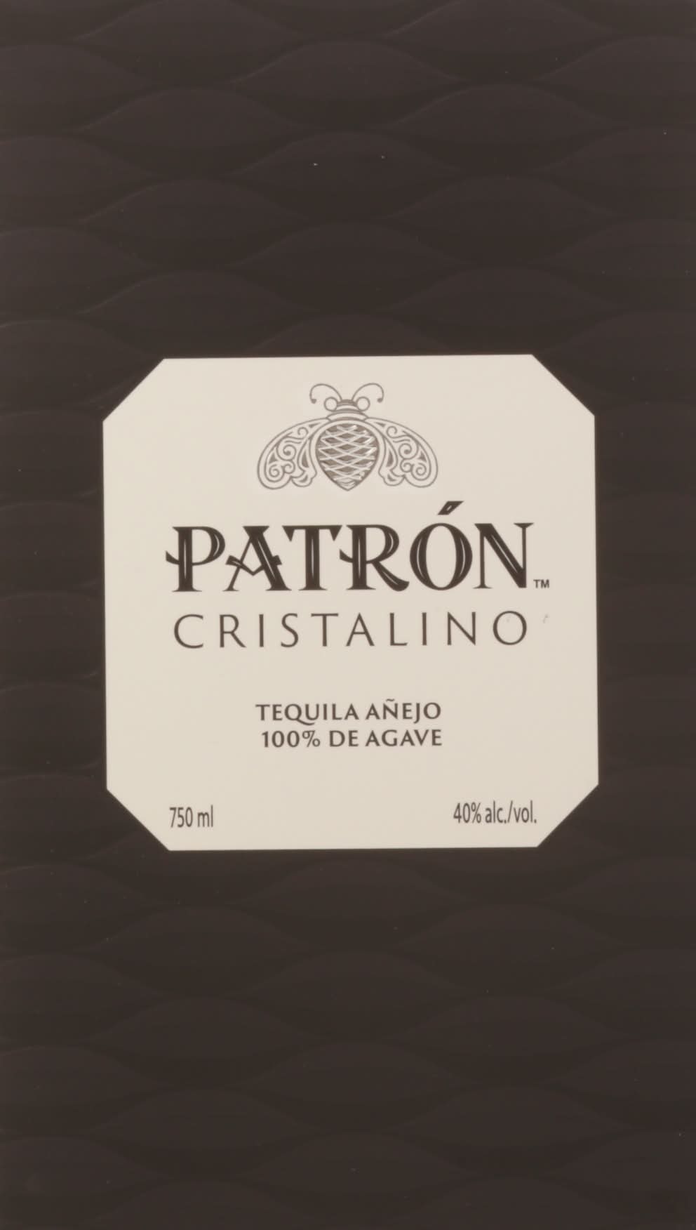 Patrón Cristalino Anejo Tequila (750 ml)