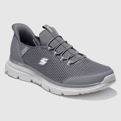 S Sport By Skechers Men's Moralis Step In Elastic Sneakers - Gray 9: Machine Washable, Cushioned Insole