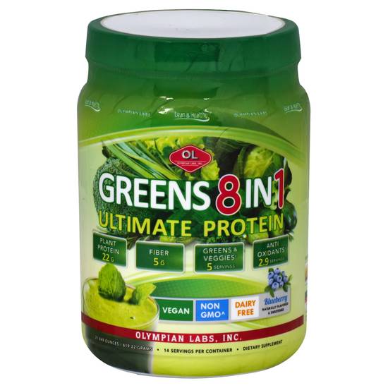 Olympian Labs Ultimate Greens 8 in 1 Protein (19 oz)