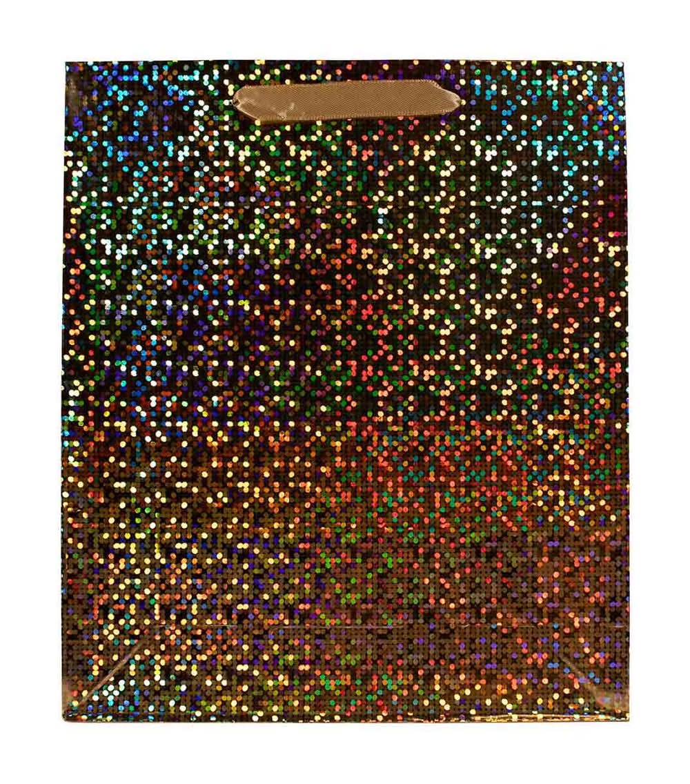 Holographic Spark Gift Bag Large 1 Ct