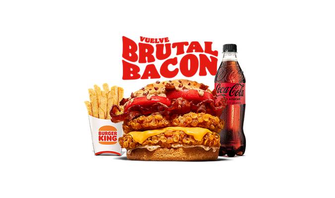 Menú Brutal Bacon Doble Crispy Chicken® (2 pollos)