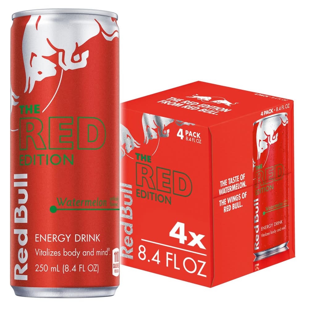 Red Bull Energy Drink, Watermelon (4 x 8.4 fl oz)