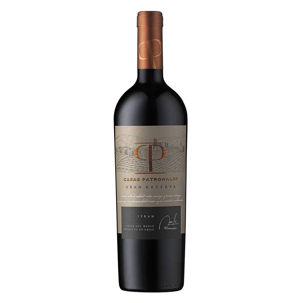 Casas patronales vino syrah reserva privada (botella 750 ml)