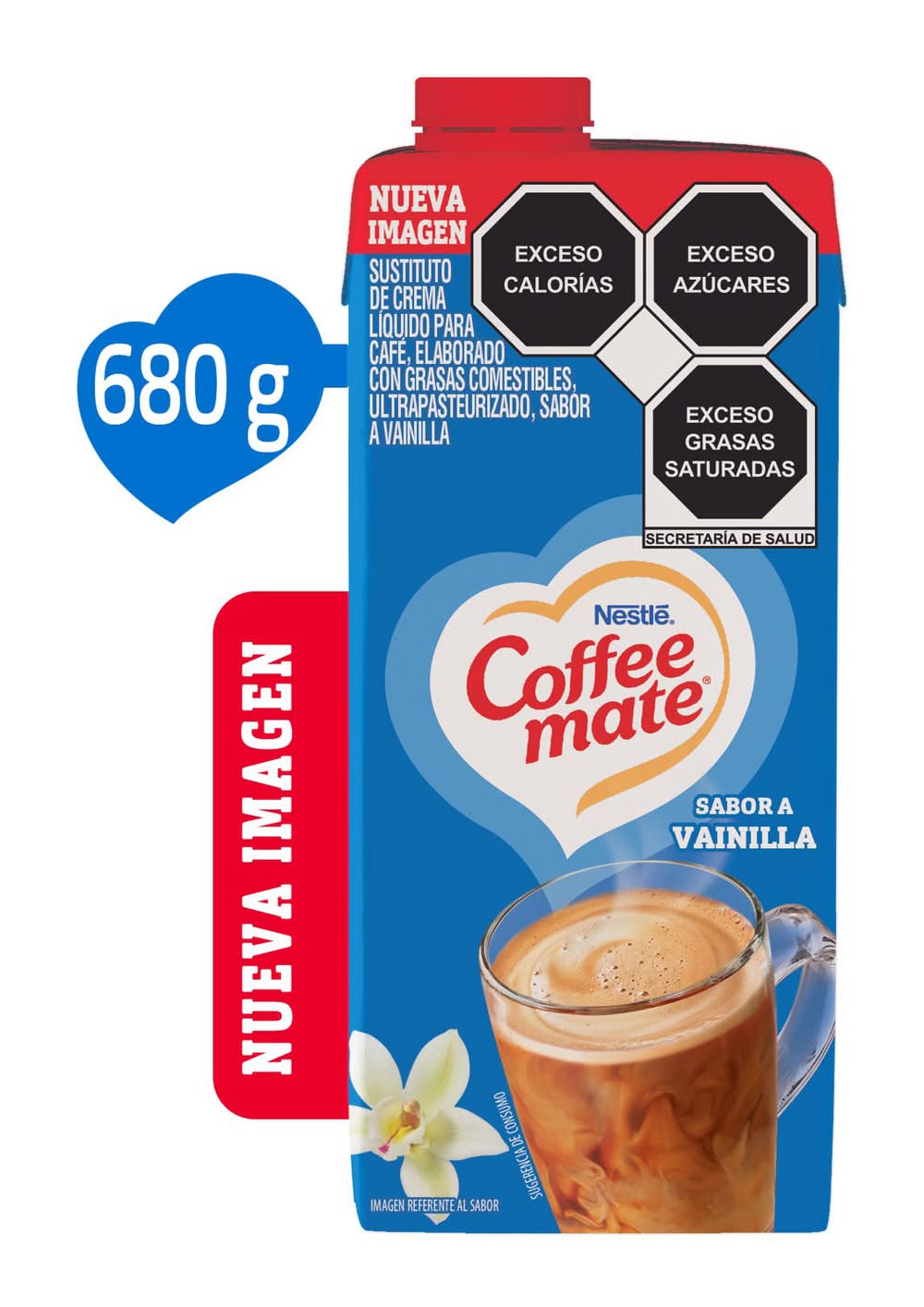 Coffee-Mate · Crema líquida para café, vainilla (680 g)