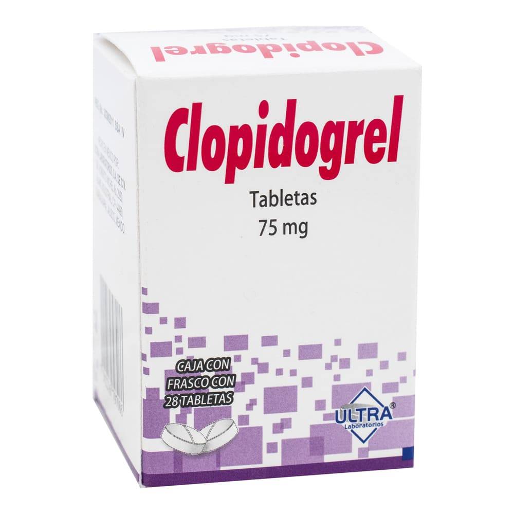 Ultra clopidogrel tabletas 75 mg (28 piezas)