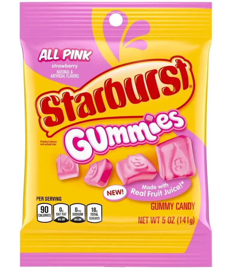 Starburst Gummies All Pink Strawberry