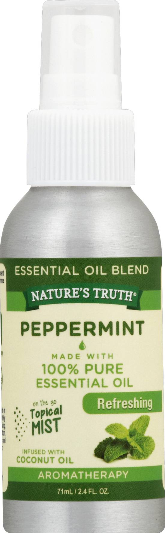 Nature's Truth Peppermint Pure Essential Oil Blend Refreshing (2.4 fl oz)