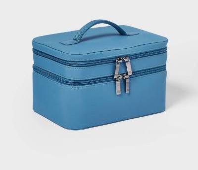 Open Story Signature Toiletry Bag, Blue