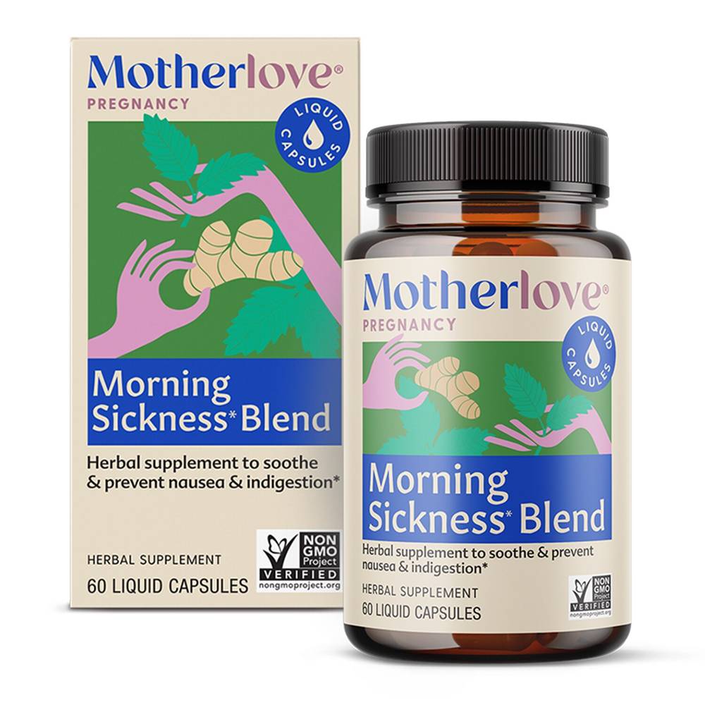 Motherlove Pregnancy Morning Sickness Herbal Supplement Capsules (60 ct)