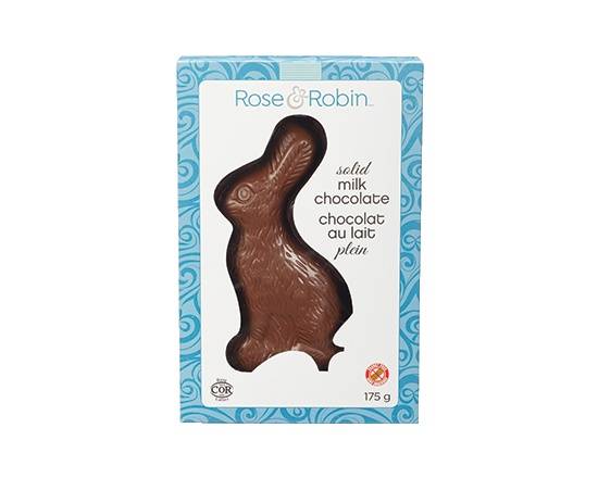 Rose & Robin Solid Chocolate Bunny (175 gr)