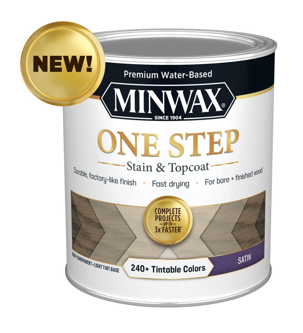 Minwax One Step Water-based Tint Base Semi-transparent Satin Tintable Interior Stain ( 1-quart )