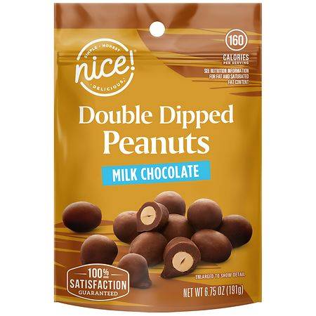 Nice! Double Dipped Peanuts (milk chocolate)
