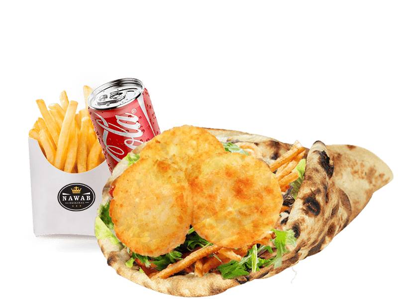 Menu sandwich cheese naan veggie