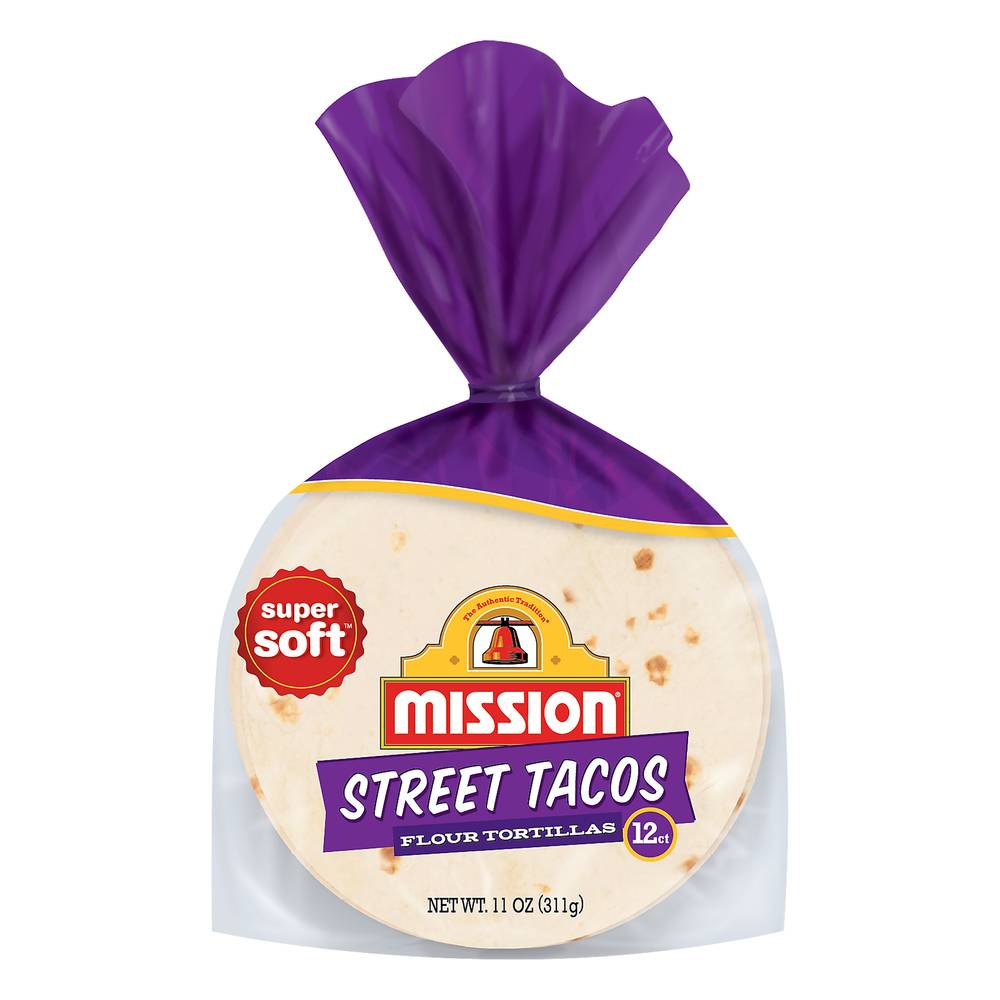 Mission Super Soft Street Tacos Flour Tortillas (12 ct)