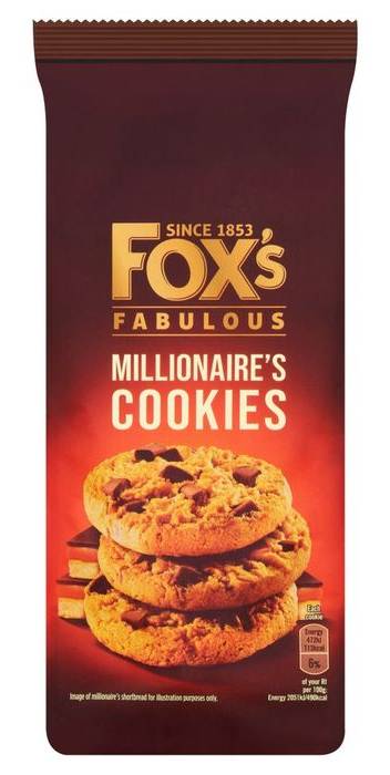 Fox's Fabulous Millionaire's Cookies 180g (407890)