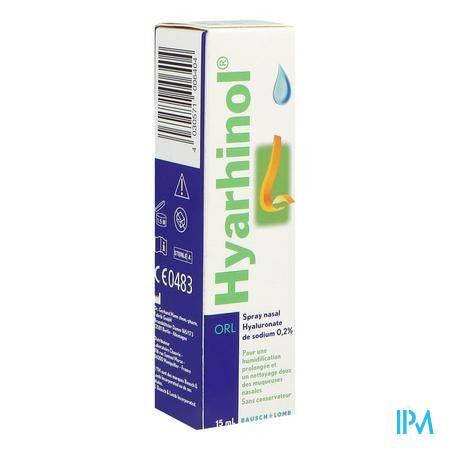 Hyarhinol Spray Nasal Pulverisation 15ml Orl - Santé