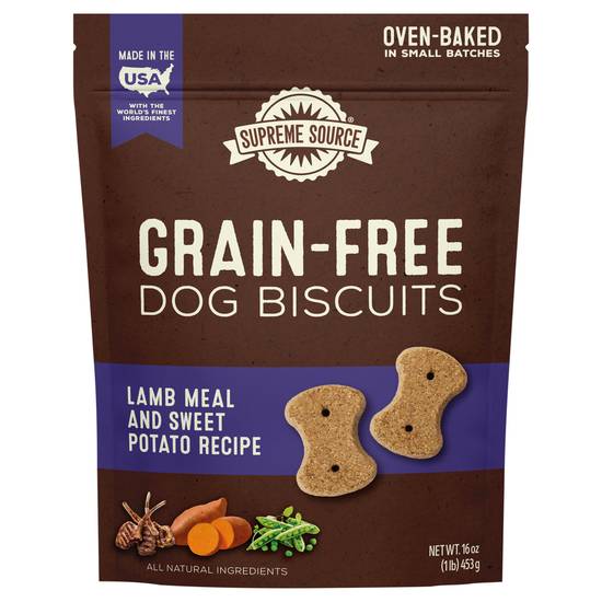 Supreme Source Lamb Meal & Sweet Potato Recipe Dog Biscuits (16 oz)