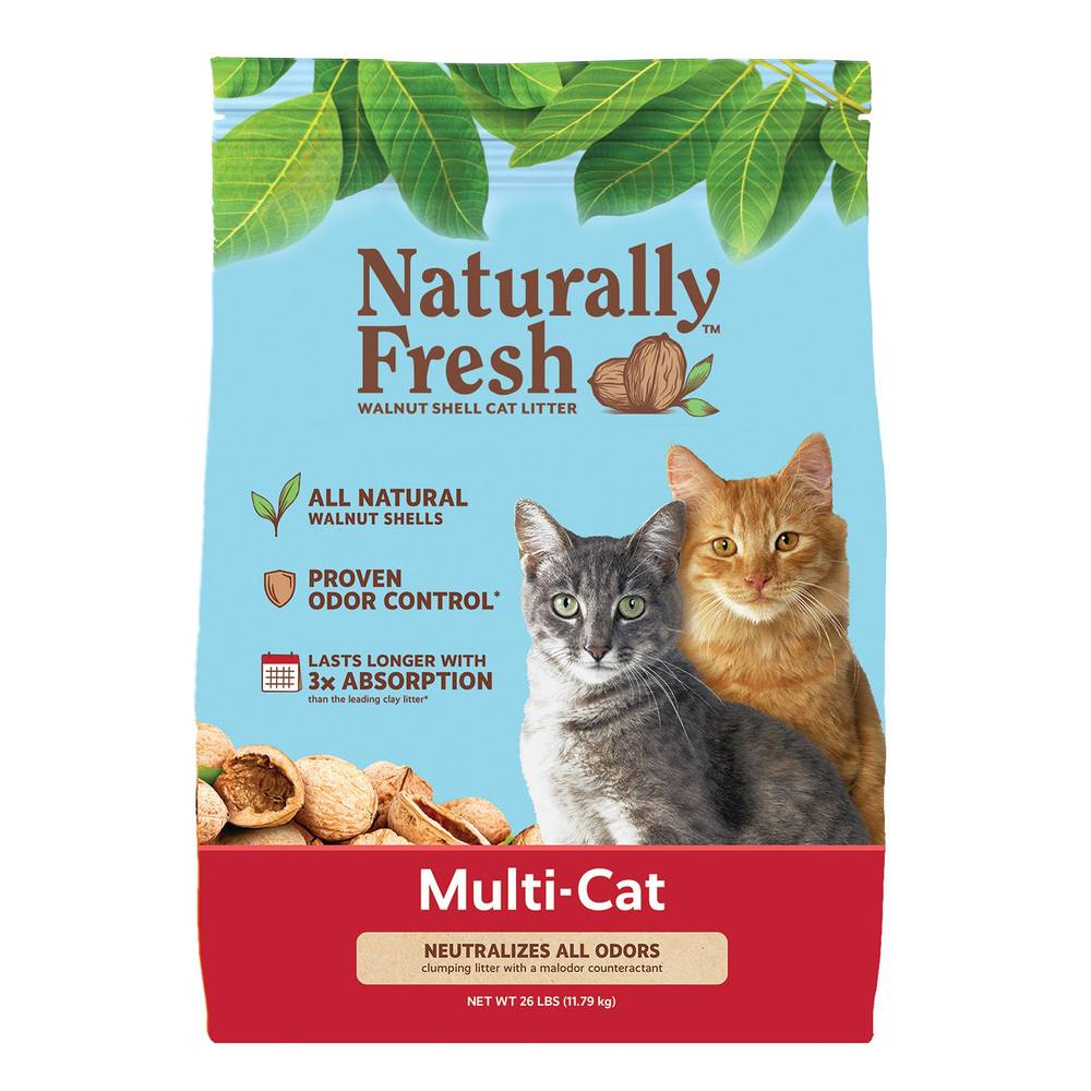 Naturally Fresh Multi-Cat Walnut Shell Cat Litter Natural (11.79 kg)