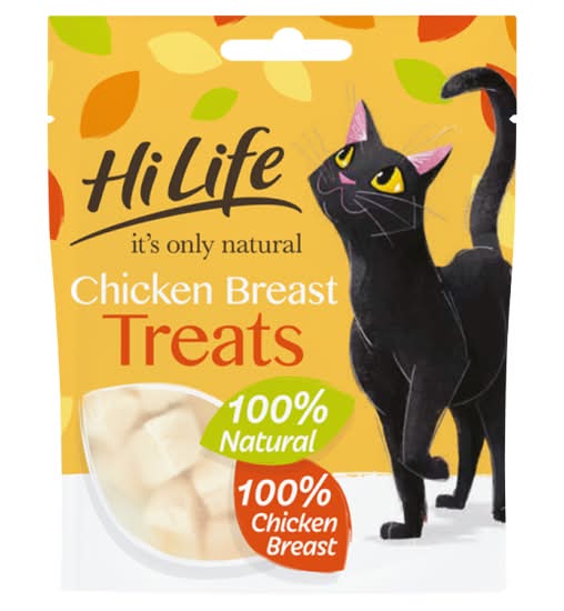 HiLife It's Only Natural Chicken Breast Treats Cat Food (10g)