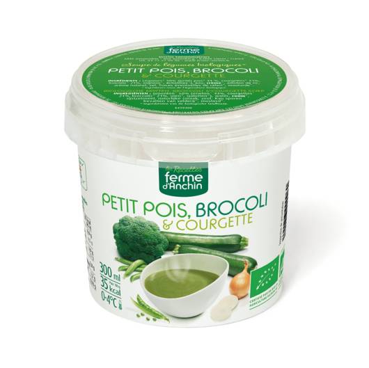 Les Recettes Ferme d'Anchin - Bio petit pois, brocoli & courgette (300 ml)