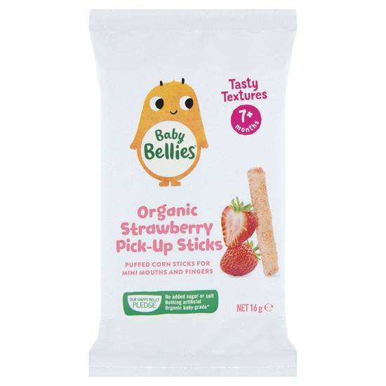 Baby Bellies Organic Strawberry Pick-Up Sticks 16g