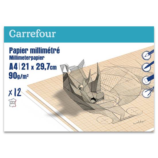 Carrefour - Pochette dessin papier millimetré