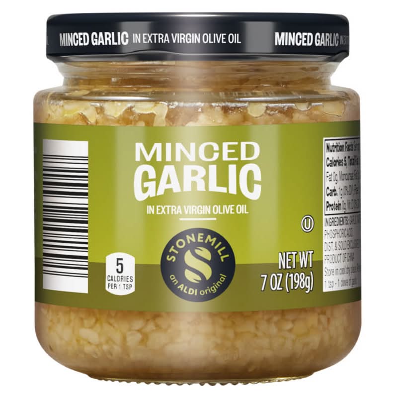 Stonemill Minced Garlic in Extra Virgin Olive Oil (7 oz)