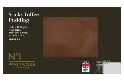 Waitrose & Partners No1 Sticky Toffee Pudding (400g)