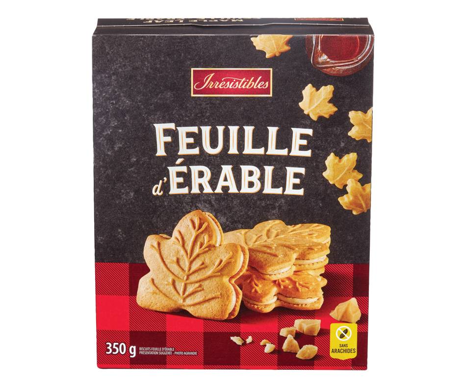 Irresistibles biscuits feuille d'érable