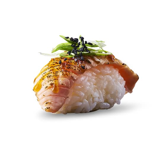 Salmon Aburi Teriyaki Nigiri 2 Stk