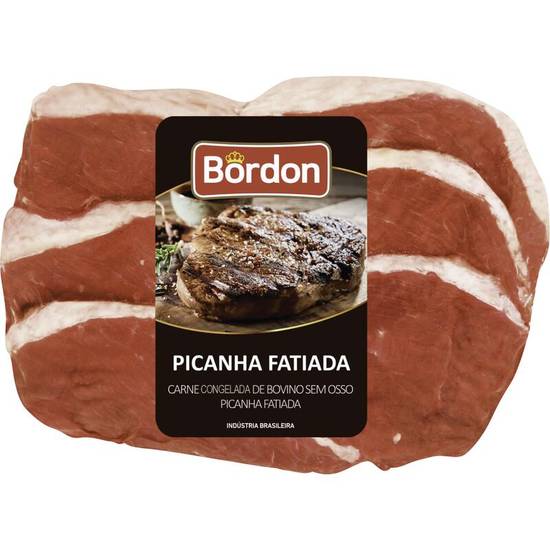 Bordon Picanha bovina fatiada congelada (embalagem: 1 kg aprox)