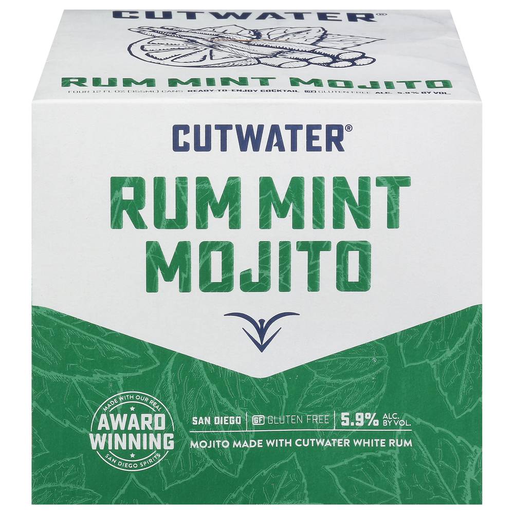 Cutwater Spirits Rum Mint Mojito (4 x 12 fl oz)