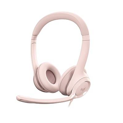 Logitech H390 Noise Canceling Stereo Headset, Rose