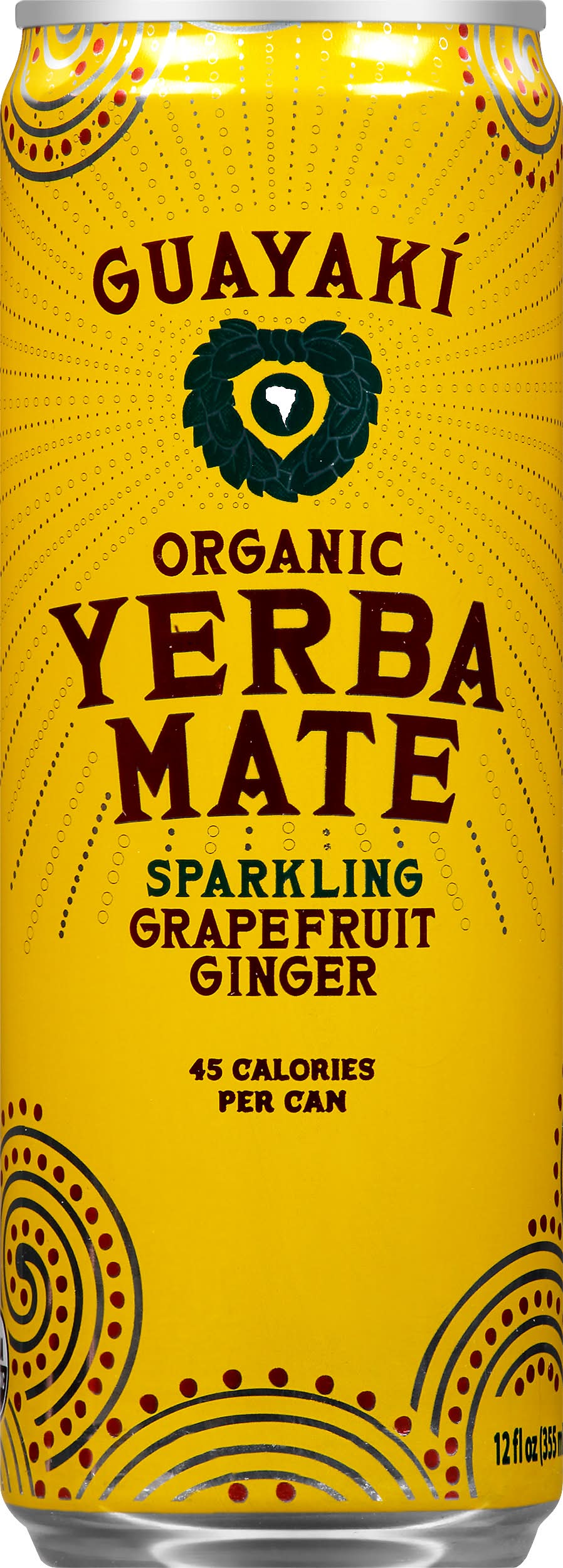 Guayaki Grapefruit Ginger Sparkling Yerba Mate (12 fl oz)