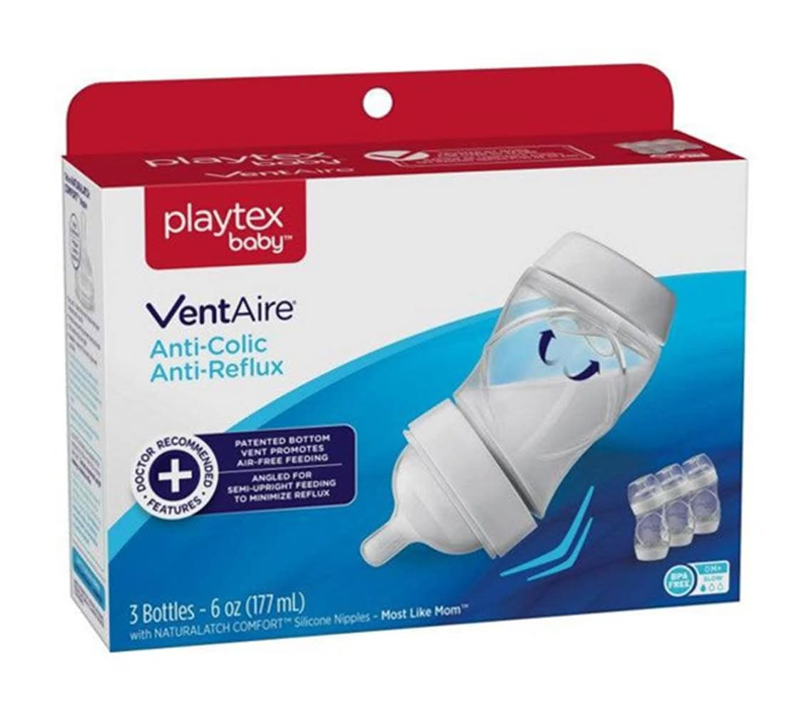 Playtex Baby Ventaire Anti-Colic Bottles 6 oz (3 ct)
