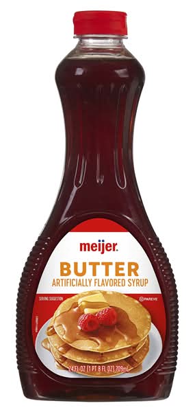 Meijer Syrup, Butter (24 oz)