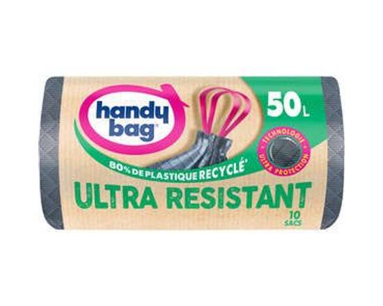 Sac Poubelle Ultra Résistant 50Lx10 Handy Bag