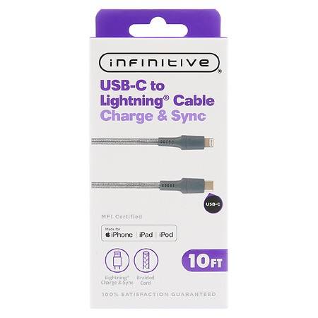 Infinitive Usb-C To Lightning Braided Cable