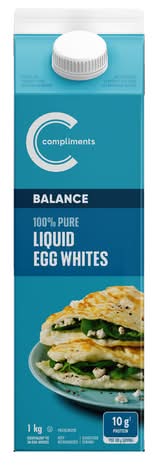 Compliments Balance 100% Pure Liquid Egg Whites (1 kg)