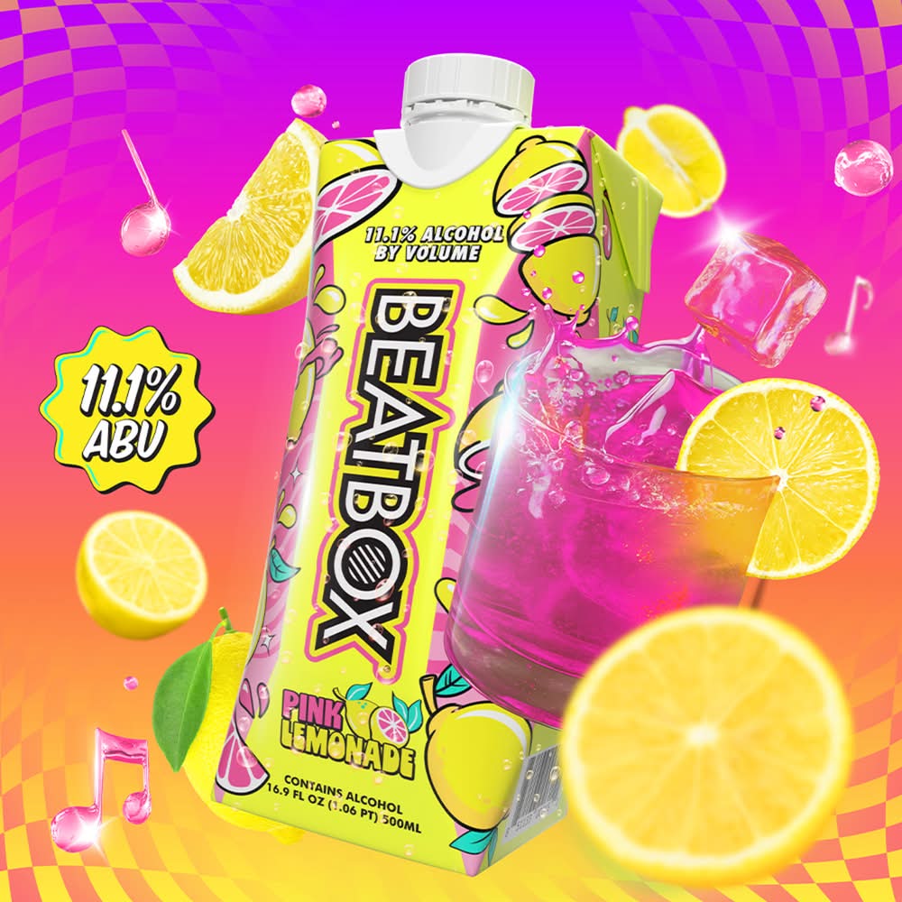 BeatBox Party Punch Hard Seltzer, Pink Lemonade (16.9 fl oz