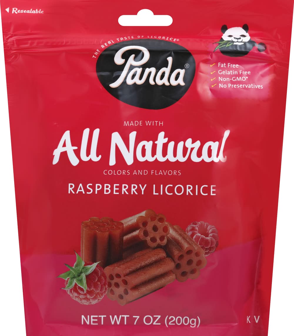 Panda All Natural Raspberry Licorice (7 oz)