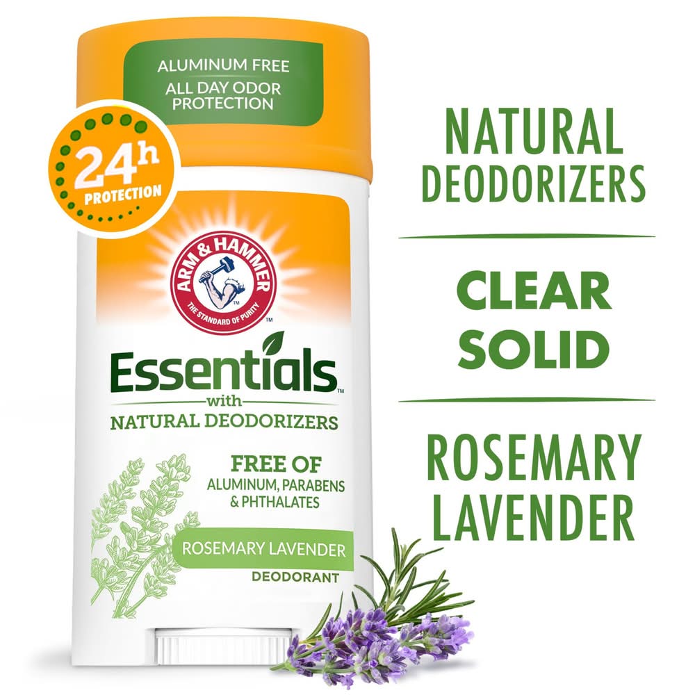 Arm & Hammer Essentials Natural Deodorant, Rosemary-Lavender (2.5 oz)