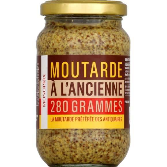 Monoprix Moutarde À L Ancienne Le Pot De 280G