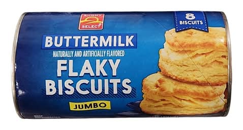 Sunny Select Jumbo Flaky Biscuit, Buttermilk (16 oz, 8 ct)
