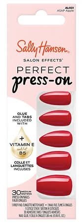 Sally Hansen Perfect Press on Fake Almond Nail Kit, Asap Apple (35 ct)