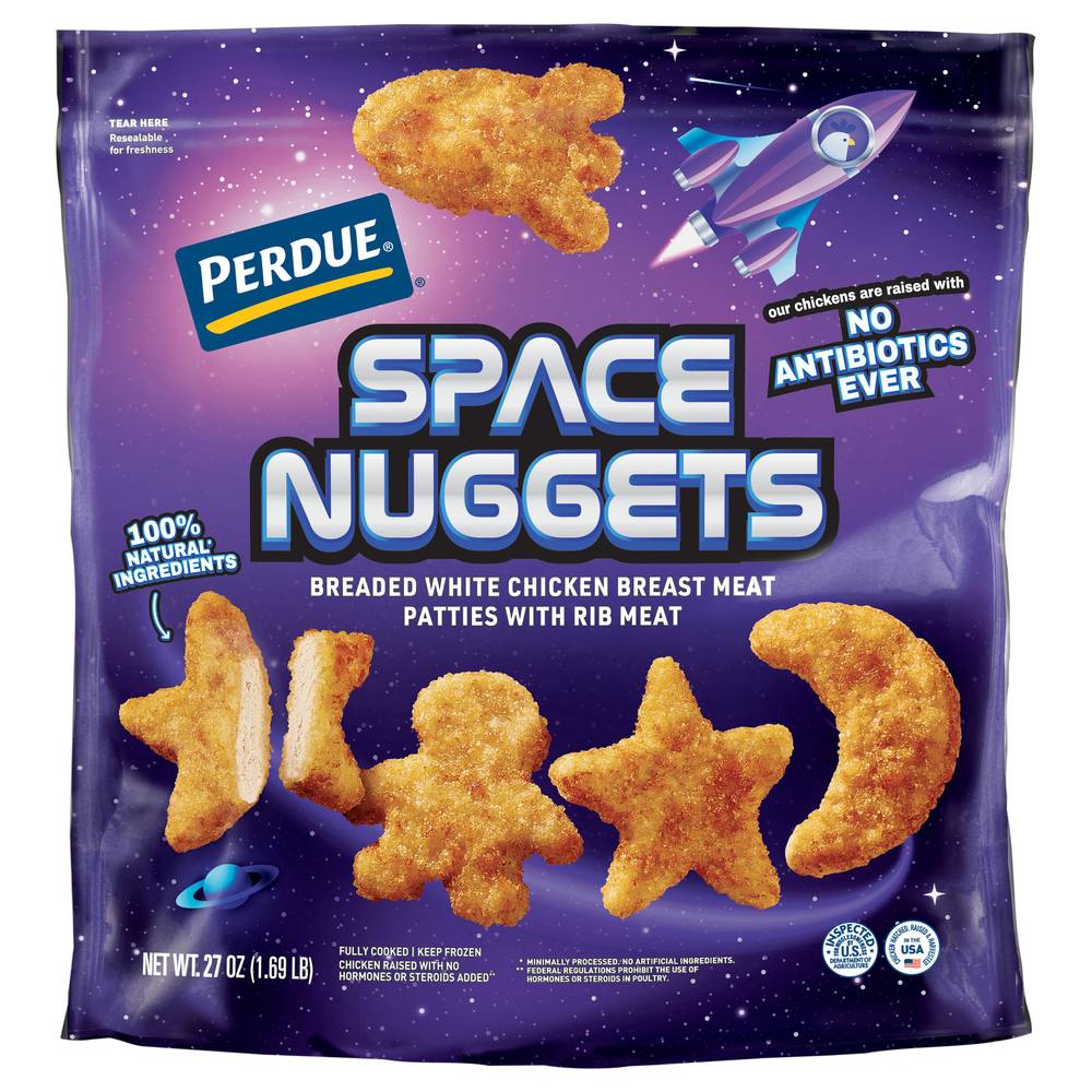 Perdue Fun Shaped No Antibiotics Ever Chicken Breast Space Nuggets (27 oz)