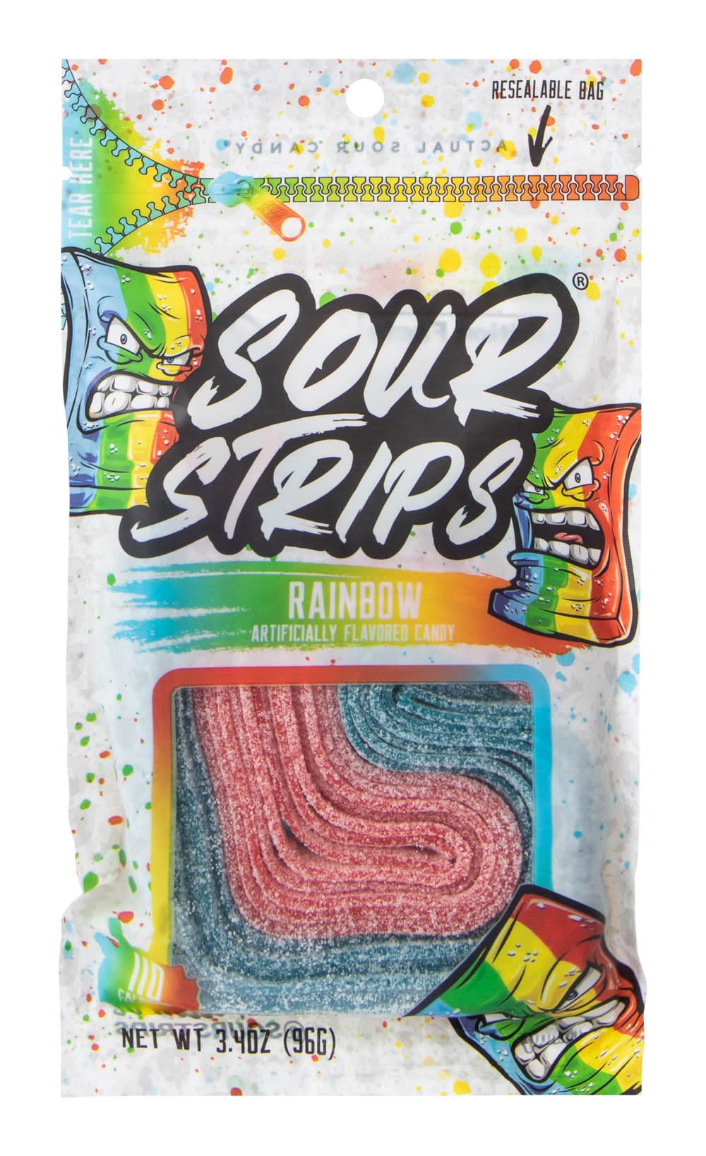 Sour Strips® Rainbow Flavored Candy 3.4oz Rainbow