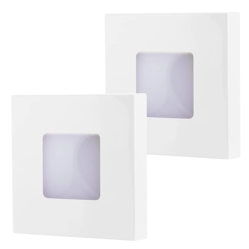 Enbrighten 2-Pack White LED Auto On/Off Night Light | 36335