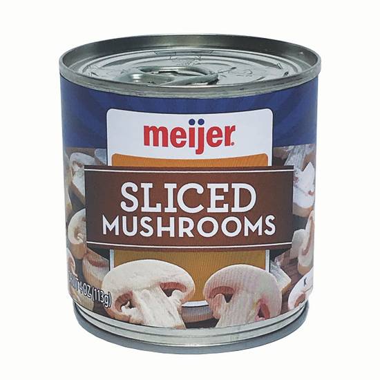 Meijer Mushrooms Sliced, 4 Oz